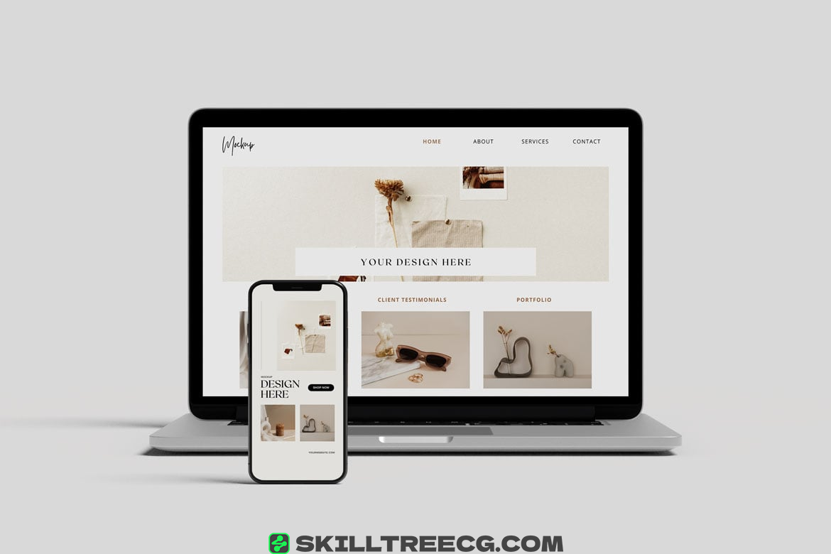 图片[3]-Laptop And Smartphone Mockup（455201）-技能树